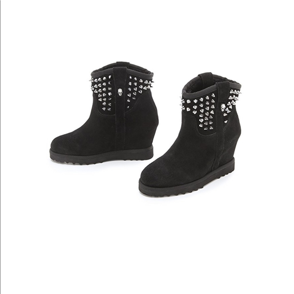 Ash - “Yahoo Bis” Wedge Suede Boots View 5